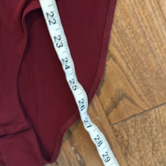 Bcbg Generation burgundy wrap bodysuit top M - Picture 6 of 10